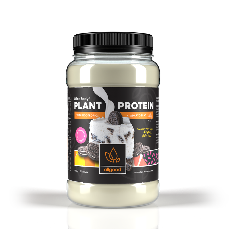 Allgood Nutrition - Plant Protein with Nootropics & Adaptogens (Cookies & Cream Cheesecake)
