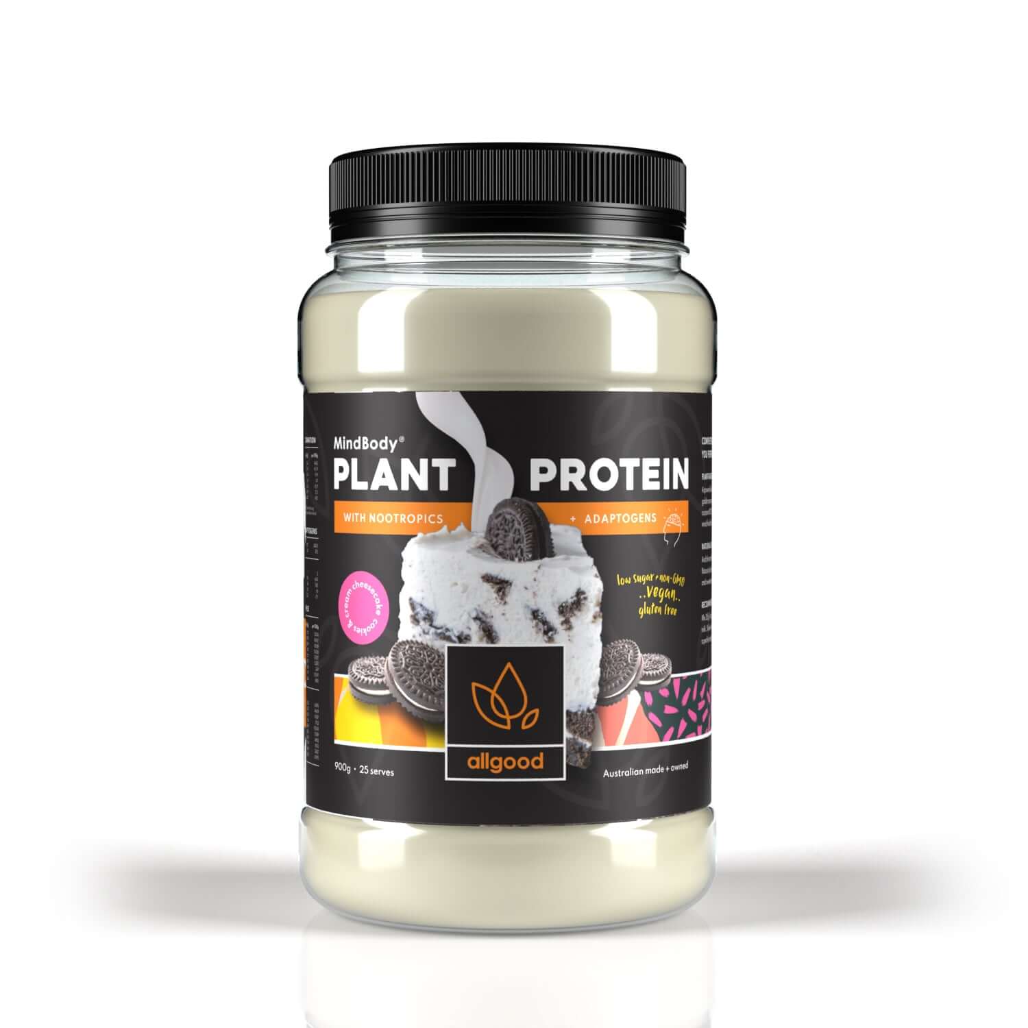 Allgood Nutrition Australia Allgood Nutrition - Plant Protein with Nootropics & Adaptogens (Cookies & Cream Cheesecake)